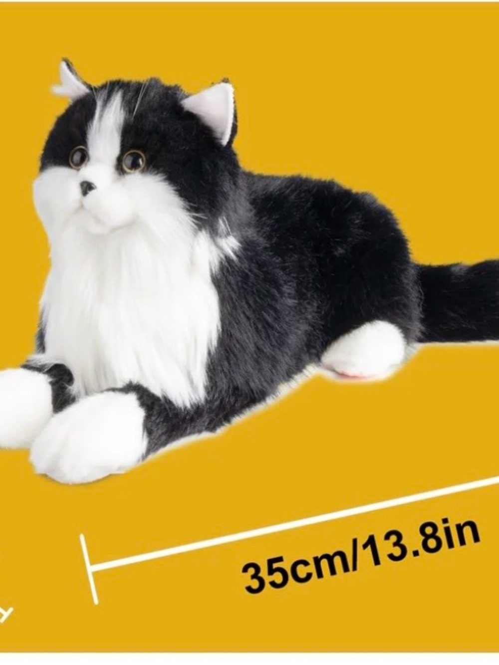 BN Chongker Tuxedo Weighted Stuffed Cat - Picture 5 of 8